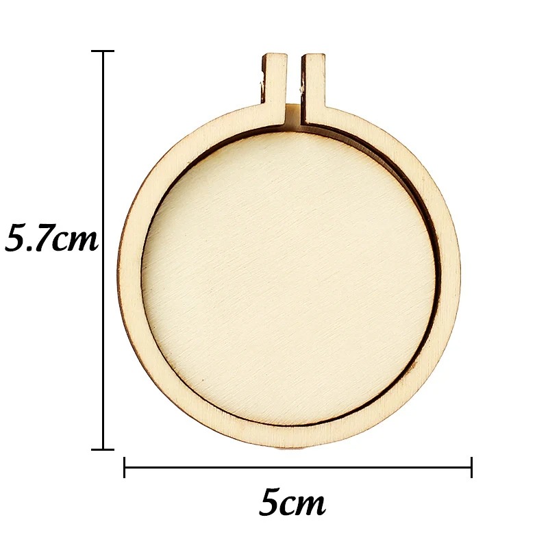 Wood Ring Blank - Cerceau rond de broderie en bois,