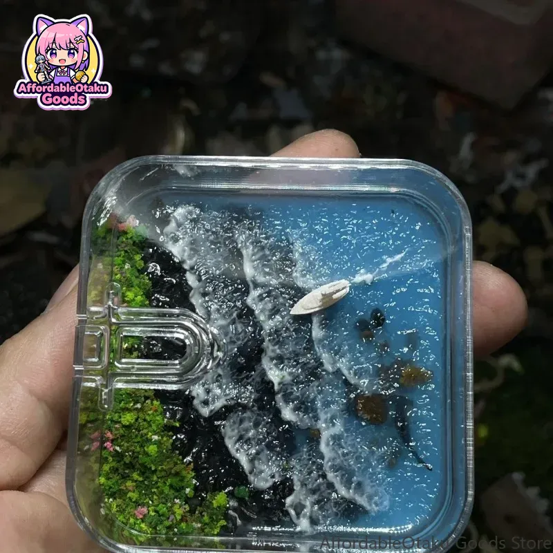 Resin Crafts Diy - Scène de phare et de poissons,
